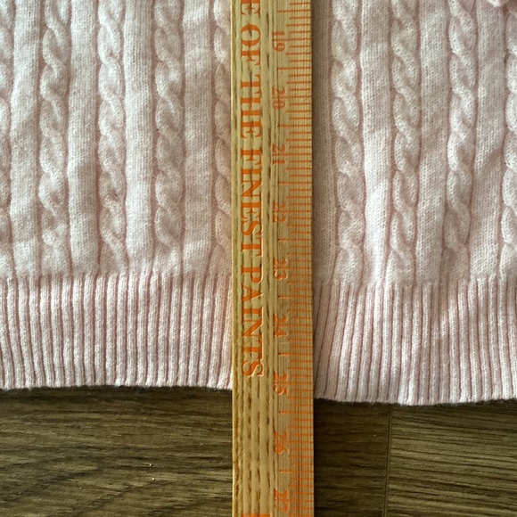 Bloomingdale’s soft pink cable knot cashmere sweater 3X soft preppy classic - Picture 5 of 6